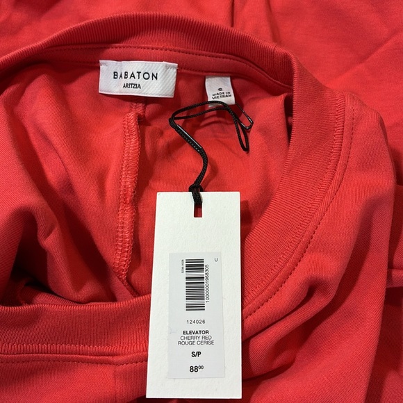NWT Aritzia Babaton Elevator Dress cherry red Sz S - Picture 8 of 8